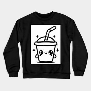 Sweet Soda Cup With A Straw Crewneck Sweatshirt